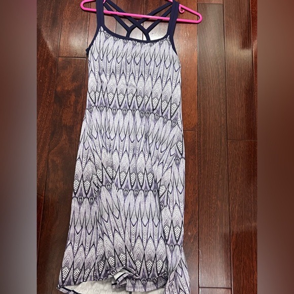 Prana Dress with purple Geometric Pattern - Picture 1 of 5